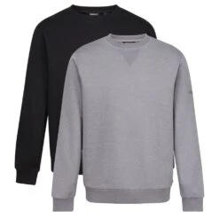 Regatta Professional Mens Essentials 2 Pack Sweatshirt -Cheap Tough Work Wears Store trf642
