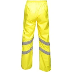 Regatta Mens Hi Vis Pro Packaway Waterproof Work Trousers -Cheap Tough Work Wears Store trw498 200 02