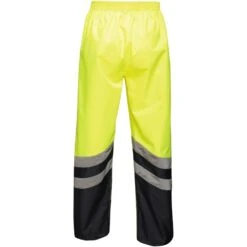 Regatta Mens Hi Vis Pro Waterproof Workwear Over Trousers -Cheap Tough Work Wears Store trw505 207 02