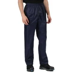 Regatta Professional Mens Packable Waterproof Over Trousers -Cheap Tough Work Wears Store web version trw348 540 m 1